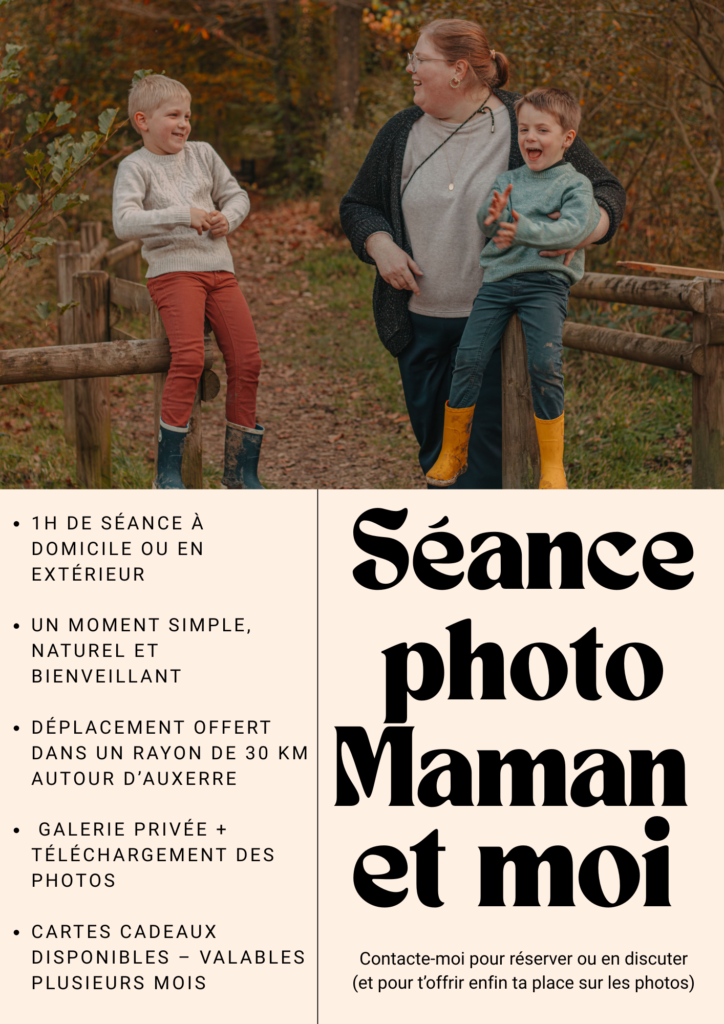 séance photo maman et moi dans l'yonne, auxerre