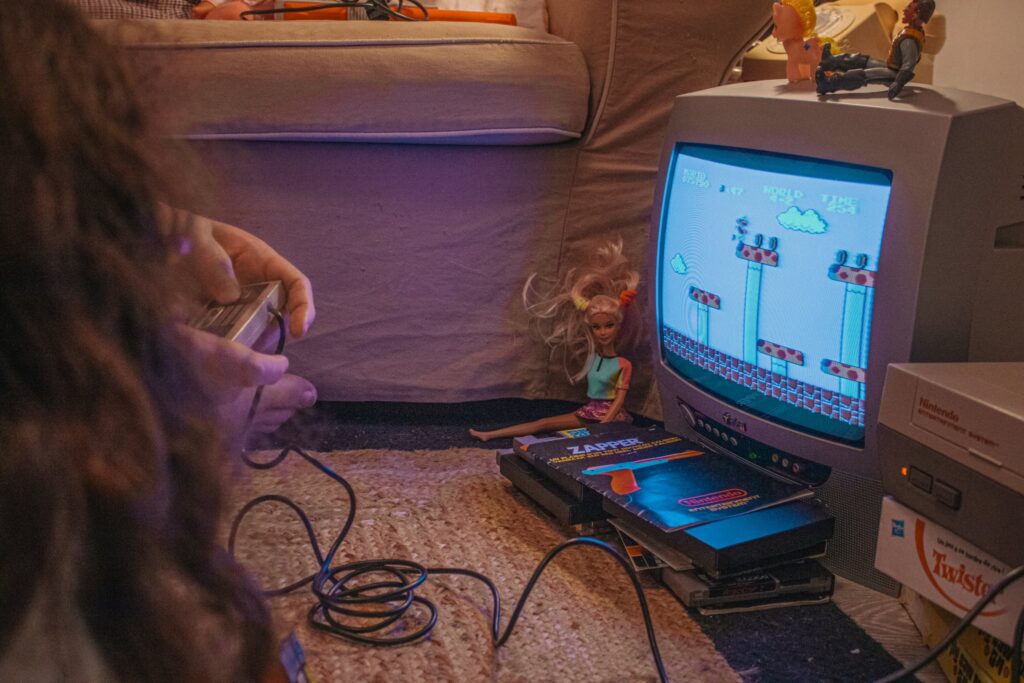 jeu vidéo vintage, mario, auxerre photographe