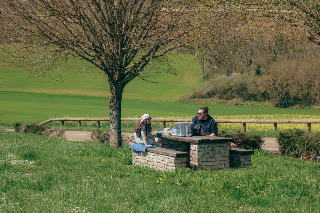 pique nique famillial dans l'yonne, séance photo vézelay.