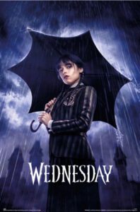 Affiche de la série Wednesday.